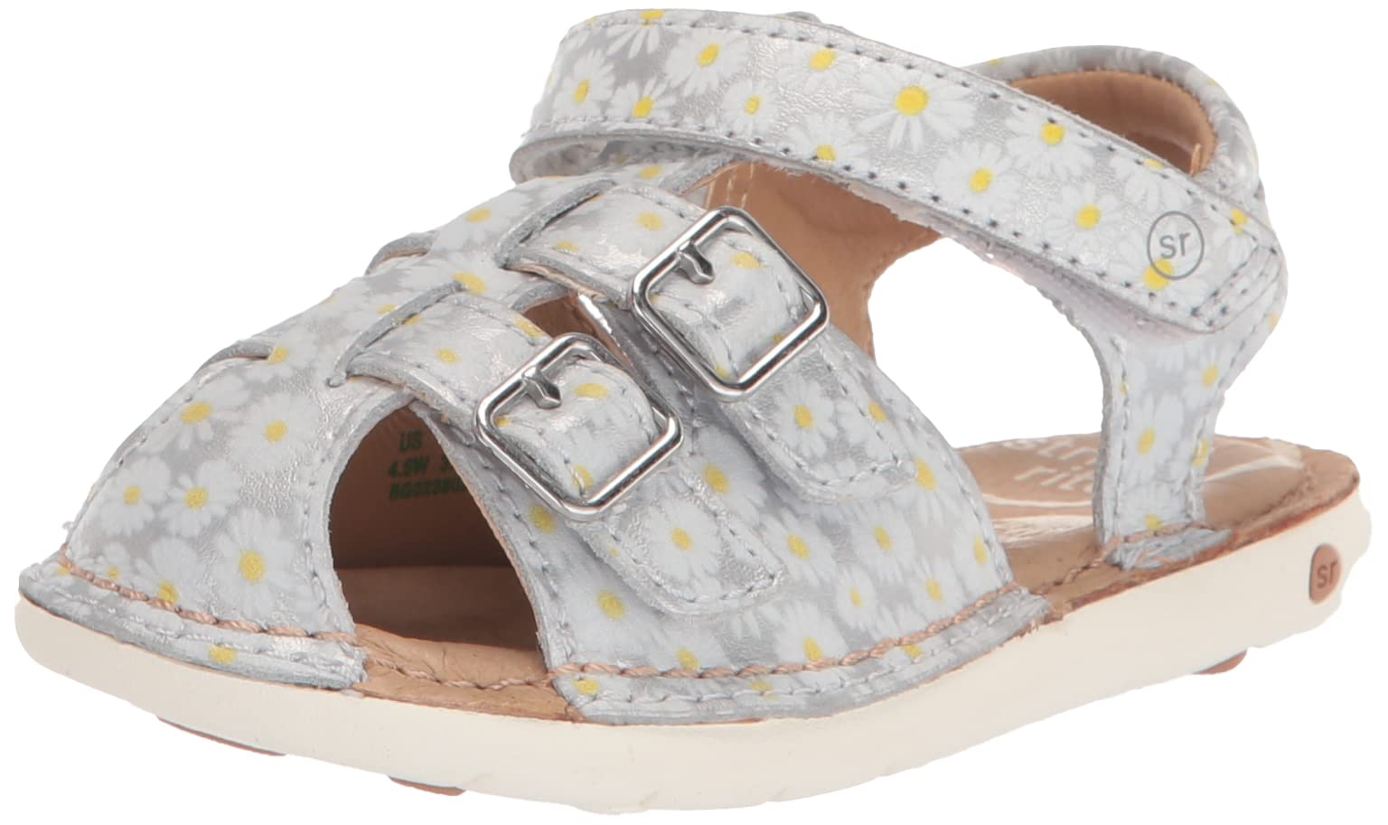 Photo 1 of Stride Rite Unisex-Child SRT Reign Sandal Toddler (1-4 Years) 7 Wide Toddler Silver