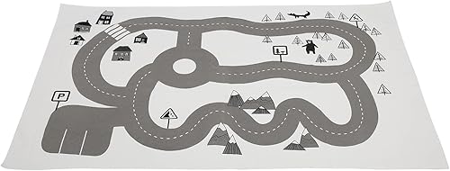 Miniatura 4 de Play Mat Foldable Road Track Carpet, Crawling Mat with Soft Cloth Material, and Supplies for Indoor Outdoor Use, Portable for Storage and Travel