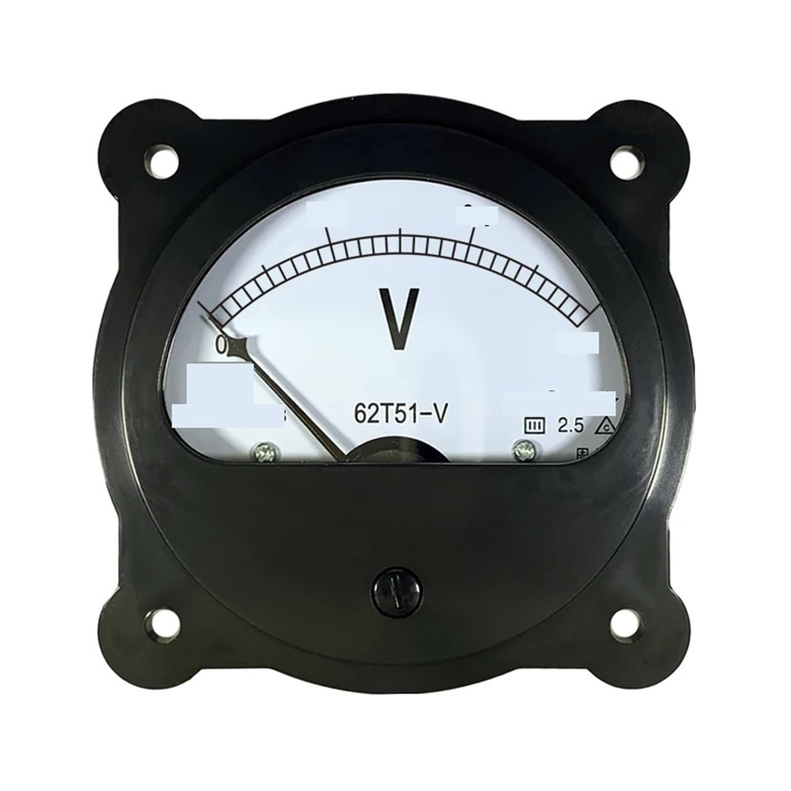Comprobador de Voltaje Voltímetro analógico de Panel, 62T51, voltímetro de CA, medidor de frecuencia, Clase 2.5, analógico, Circular de 80 mm, 50 V-600 V, 45-55 Hz(AC 450V)