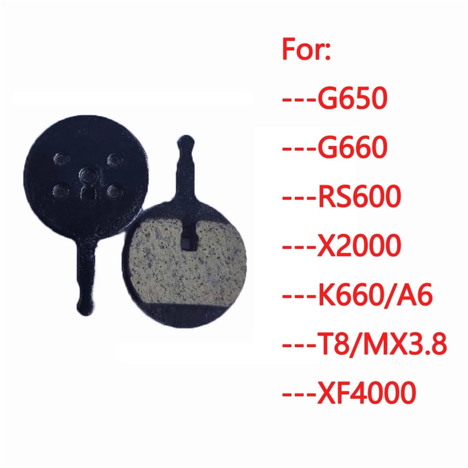 Bremsbeläge for L//a//n//k//e//l//e//i/s//i T750plus / X3000plus / XC4000/ XF4000 / MG600plus / MG740plus / RV700 /RV800 Elektrofahrrad