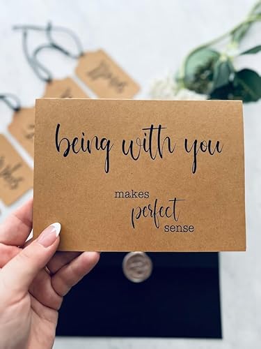 Miniatura 2 de Five 5 Senses Greeting Card Set - Being with you makes perfect sense, I love you with all of my senses - Anniversary cards, Birthday cards - Gifts