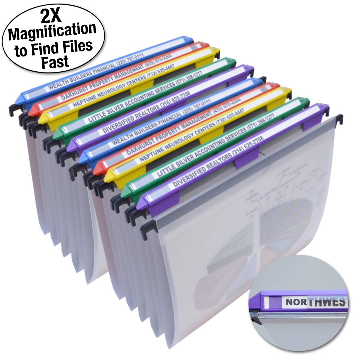 Buy Ultimate Office MagniFile Hanging File Folders V Bottom Letter