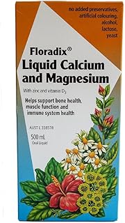 Salus Calcium-Magnesium Liquid (500ml) | High Potency Calcium, Magnesium, Zinc, and, Vitamin D3 Supplements for Women, Men, and Children | Vegetarian and Non-GMO