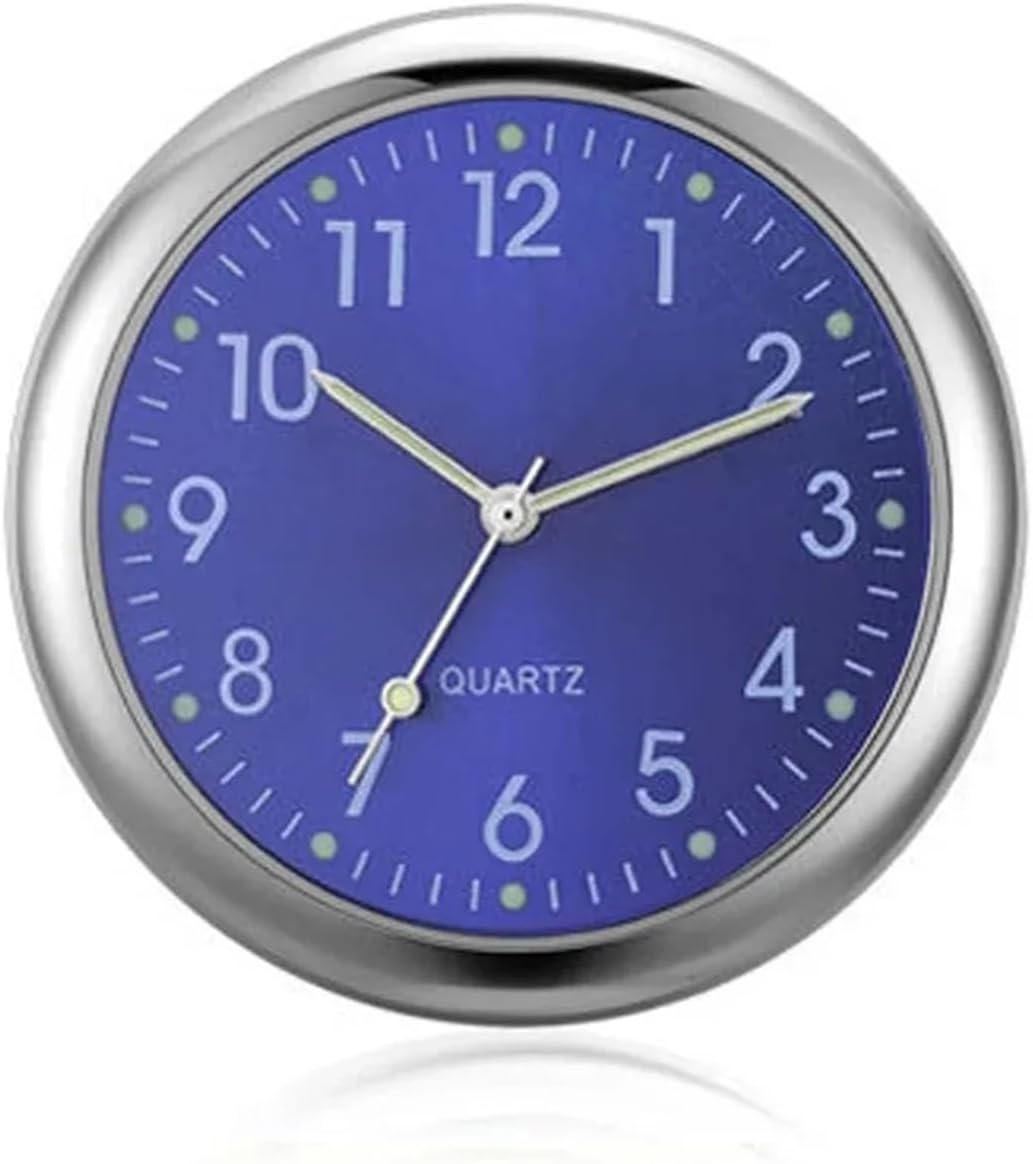 Fit for Quartz Car Clock - Compact Dashboard Watch for Bicycle & Motorcycle - Operated Electronic Timepiece(H)