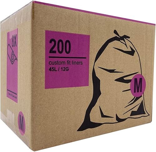 Miniatura 4 de Code H, 8-9 galones  30-35 litros, bolsas de basura con cordón de ajuste personalizado (200 unidades), resistentes, a granel, compatible con