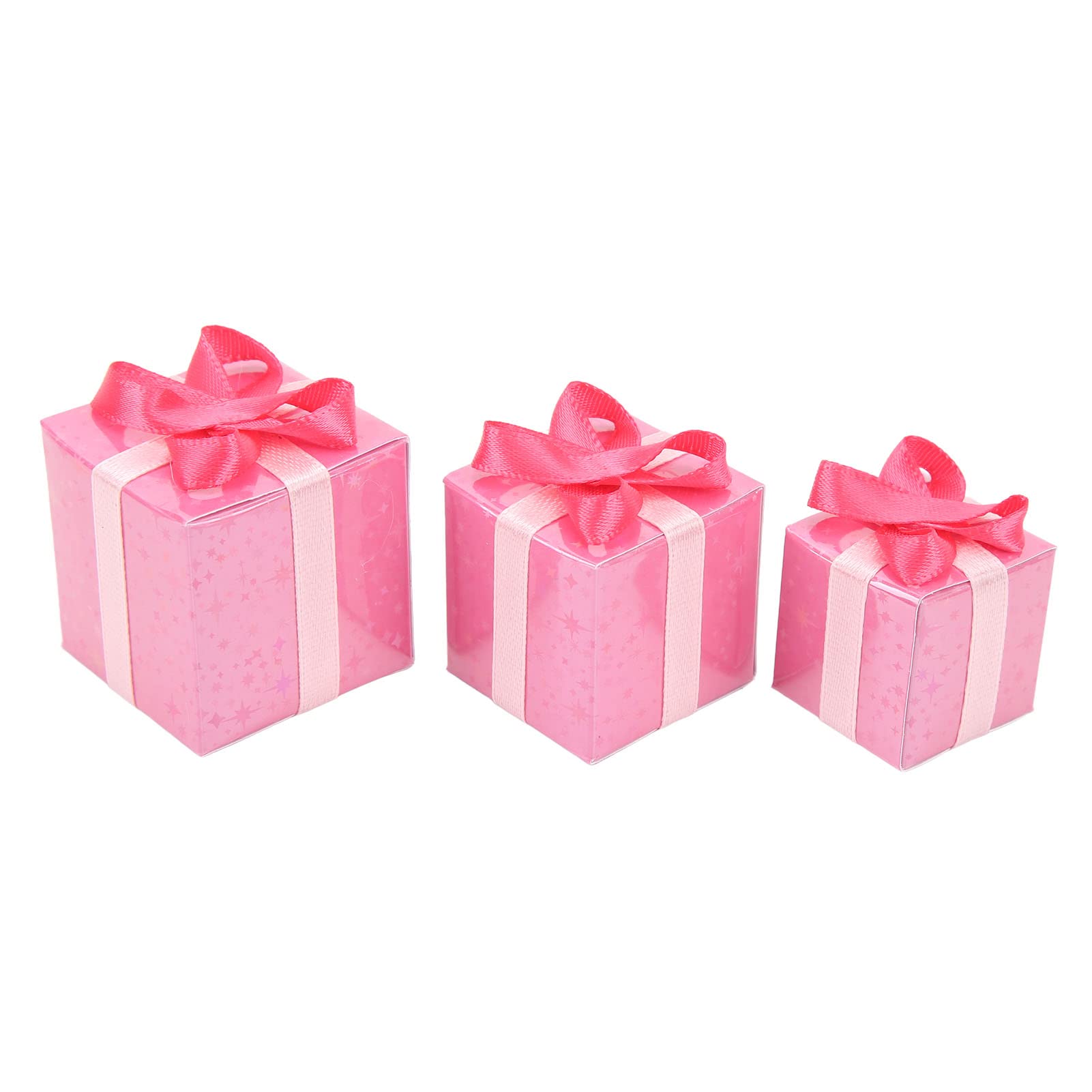 Muiltvoe 3pcs Mini Boxes Ornaments Dollhouse Mini Boxes 1/12 Scale Cute Style Paper Material for DIY Christmas Decoration with Vivid Scene
