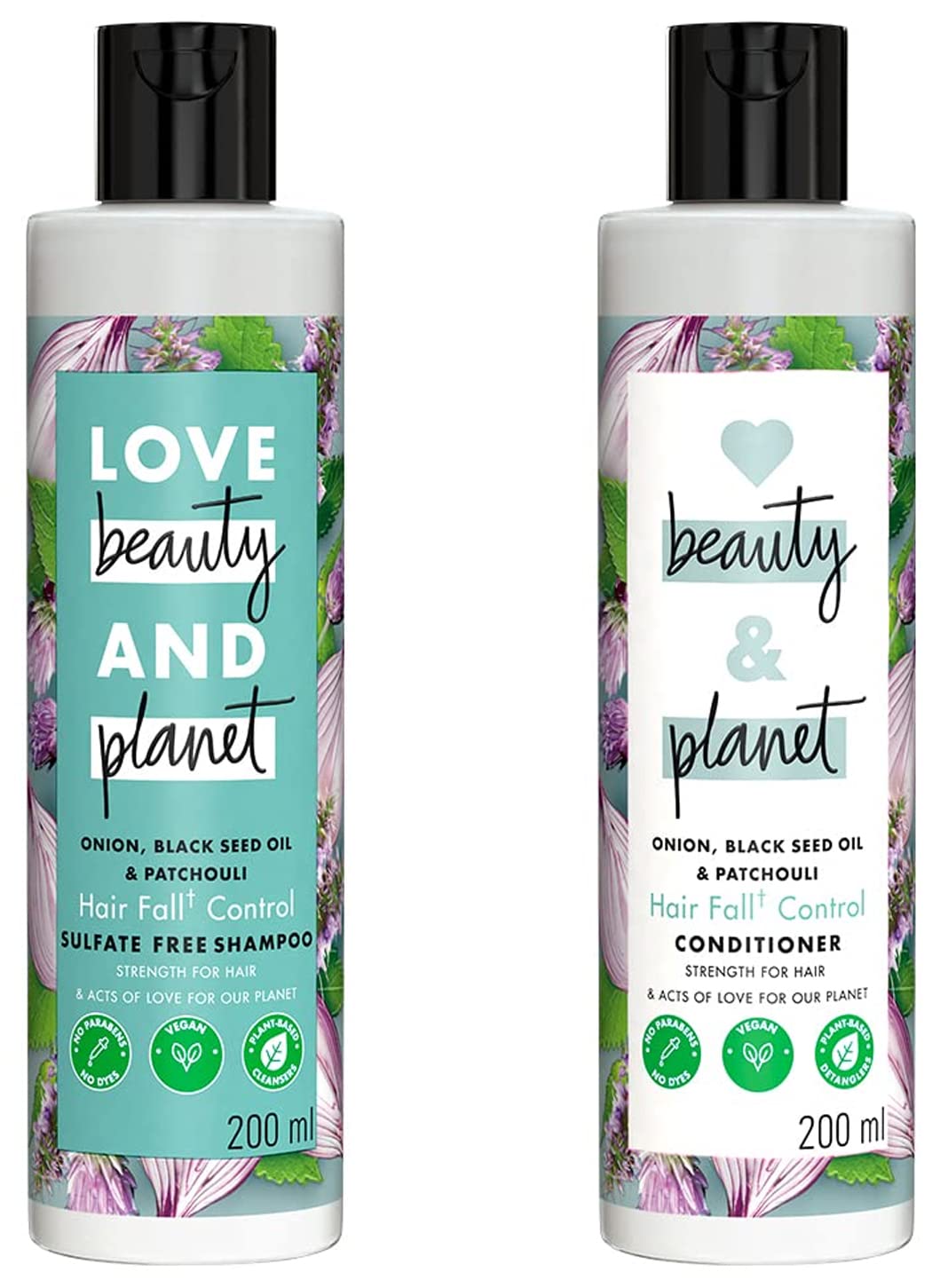 Love Beauty & Planet Onion oil, Blackseed oil & Patchouli Hairfall Control Shampoo & Conditioner, No Parabens, No dyes, Patchouli Essential Oil, 200 ml-image-24