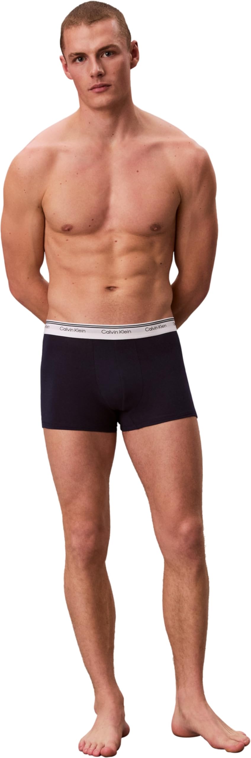 Calvin Klein Calzoncillos bóxer Pack de 3 Hombre Trunks Balance con Logotipo en la Cintura