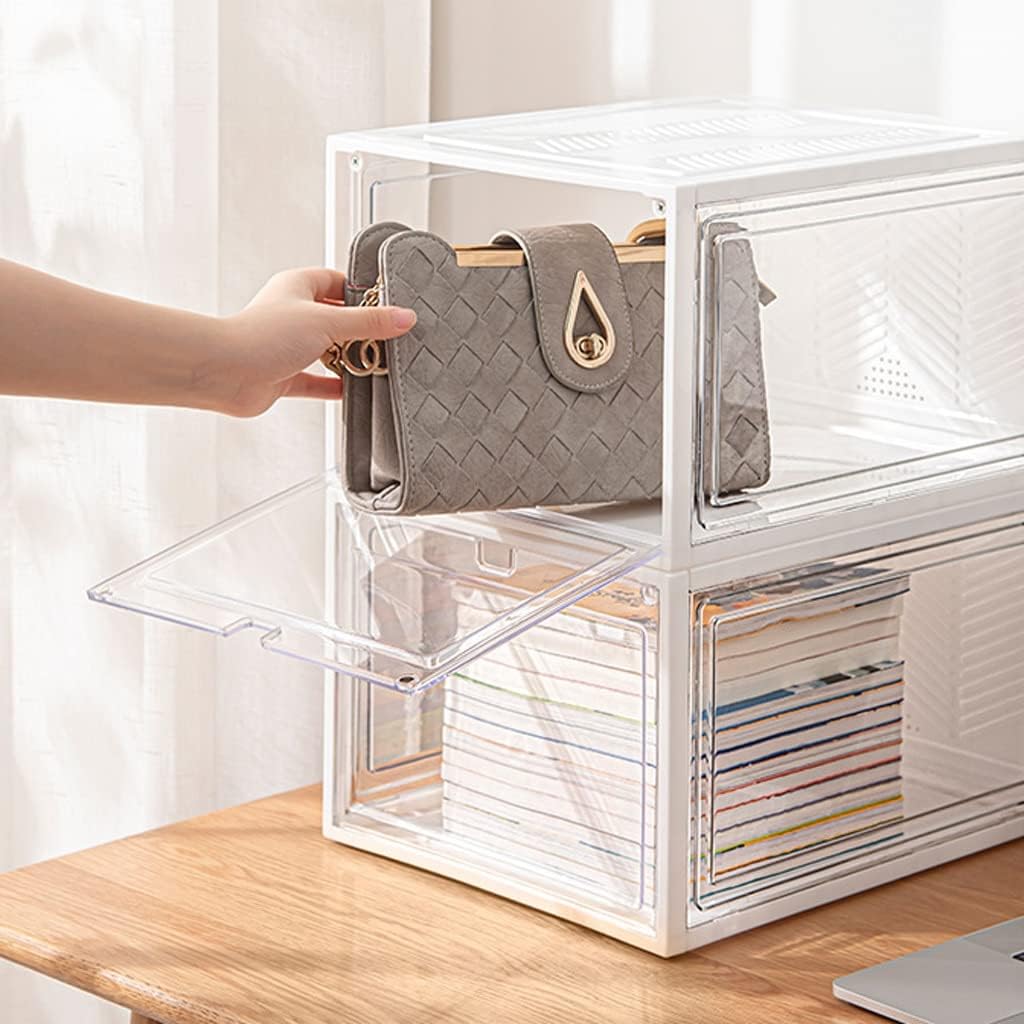 【OYYMTE】★正規品★4荷付き靴箱 (Color : White) 留め金調節