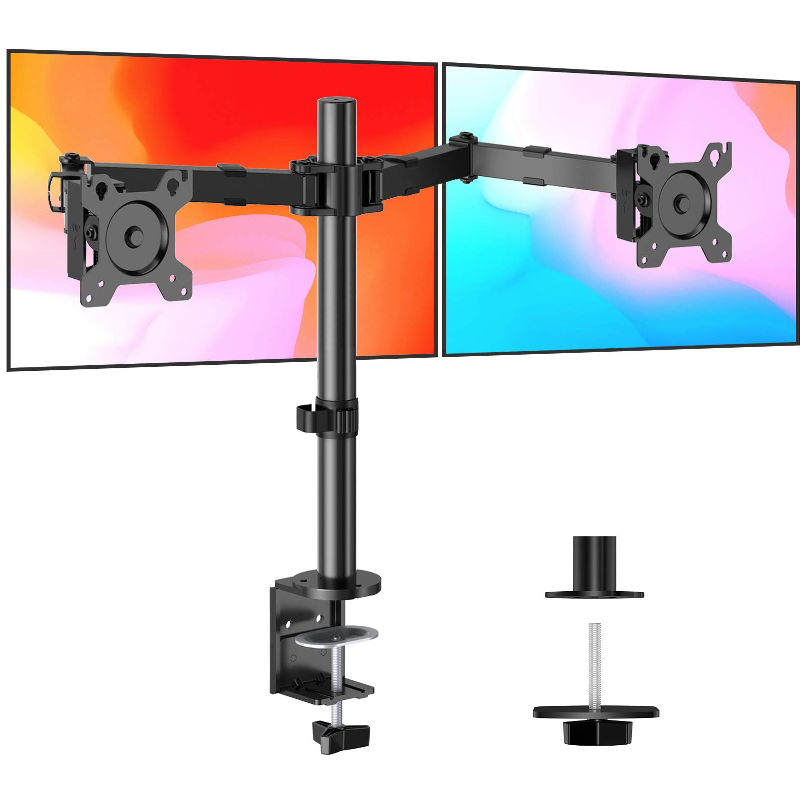 Buy Perlegear Dual Monitor Desk Mount with Height Adjustable