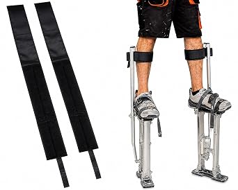 Katai Drywall Stilt Straps   Extra Thick Padded Leg Straps for Stilts, Heavy-Duty Adjustable Bands for Plastering, Painting & Ceiling Work