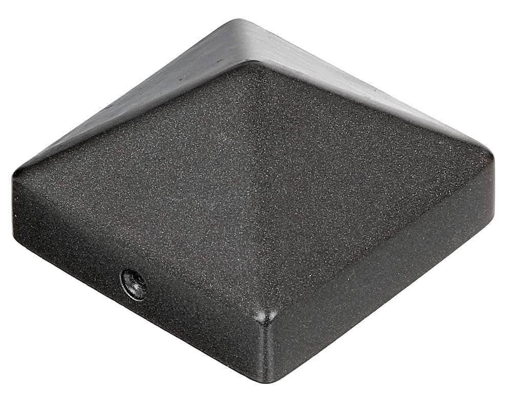 Alberts 217082 Post Cap for Timber Posts | high Shape | cast Aluminium | Anthracite Metallic | 70 x 70 mm