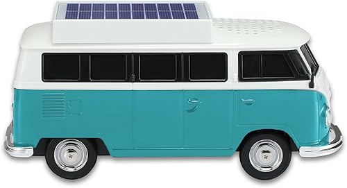 Miniatura 8 de WS-698 Solar Retro Minibus Altavoz Bluetooth inalámbrico - Radio FM, TWS estéreo, sonido HD, luces LED de fiesta, enlace manos libres, reproducción