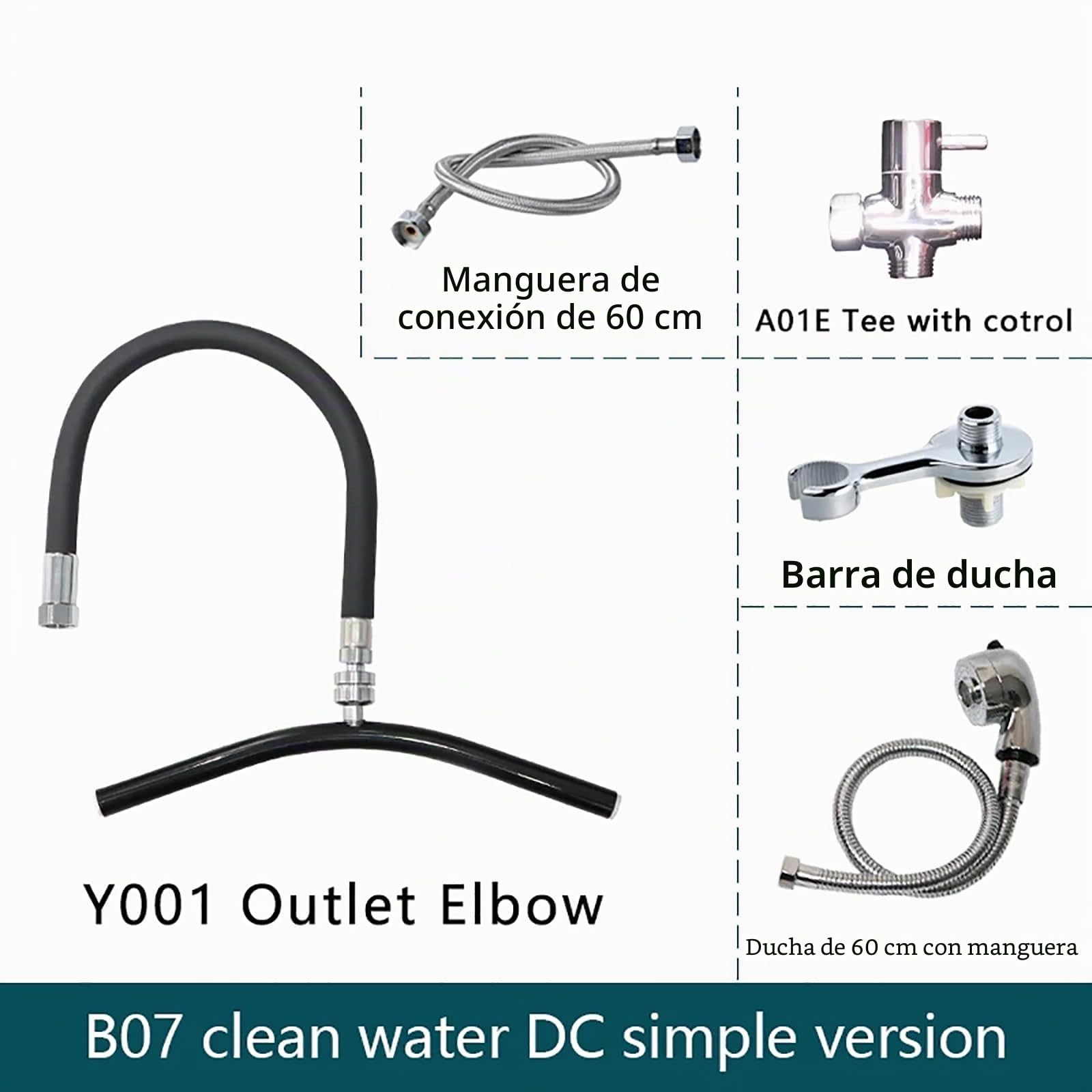 Grifo para Lavabo De SPA, Cabezal De Circulación De Agua, Marco De SPA, Cascada Ajustable, Se Adapta A La Mayoría De Las Camas De Cuencos De Champú para Equipos De Salón De Masajes