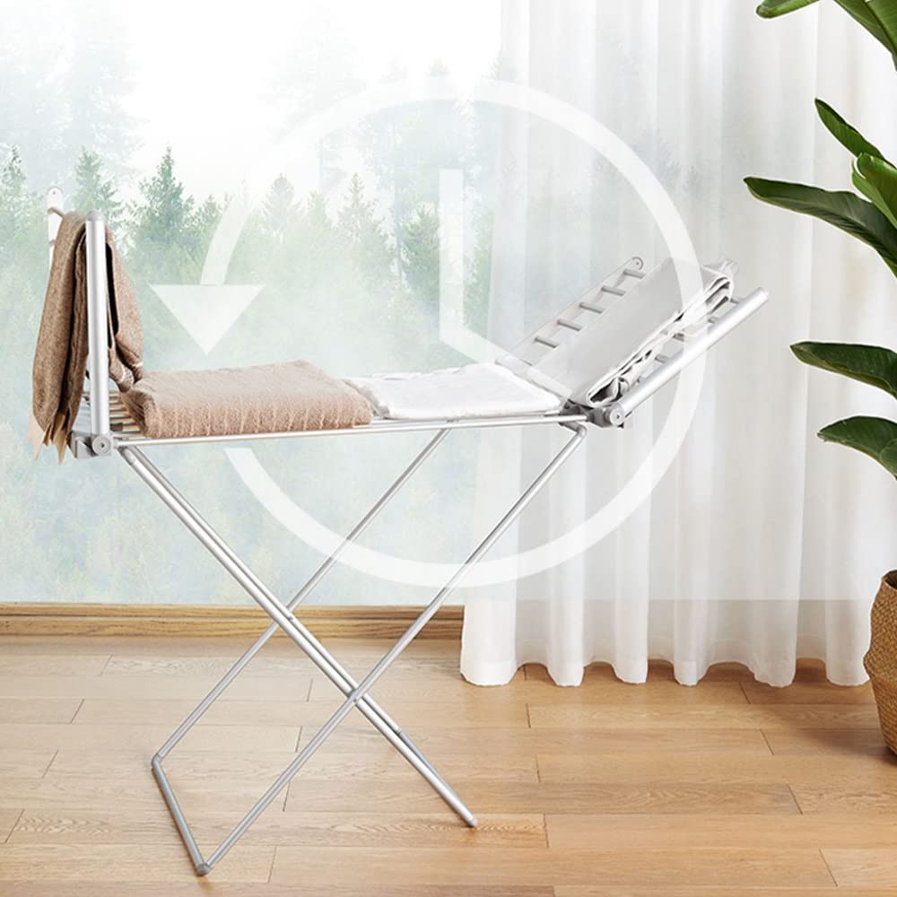 Buy GSKD 20 Bars Winged Electric Heated Clothes Airer Dryer, Portable