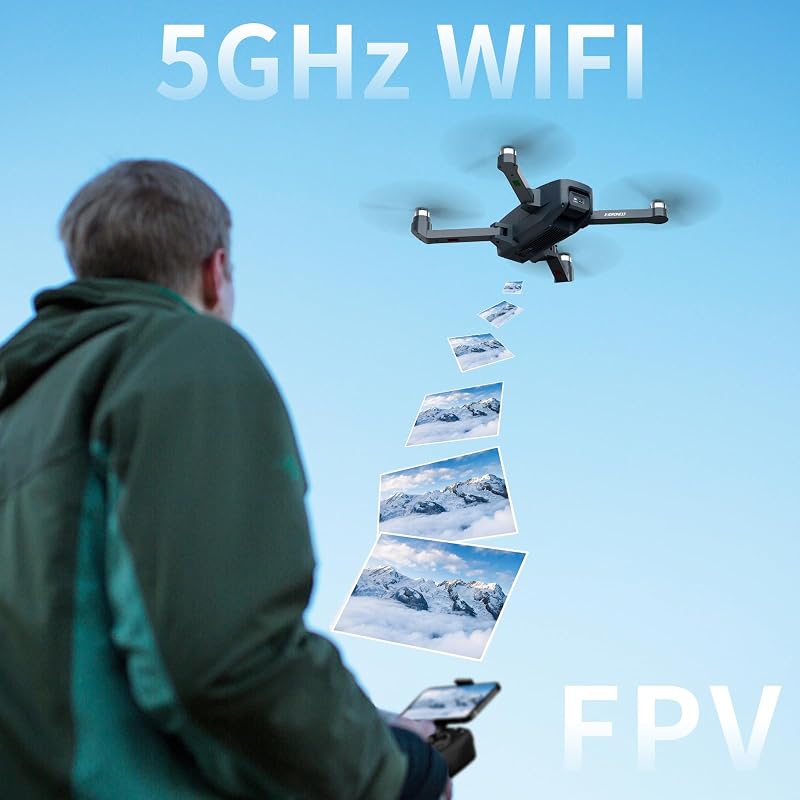 X-IMVNLEI X15 Drón Kefe Nélküli Motorral - 1080P HD Kamera, 5G WiFi FPV, 90° Forgatható Lencse, Kezdőknek, 2 Akkumulátorral, Távirányítós Qu