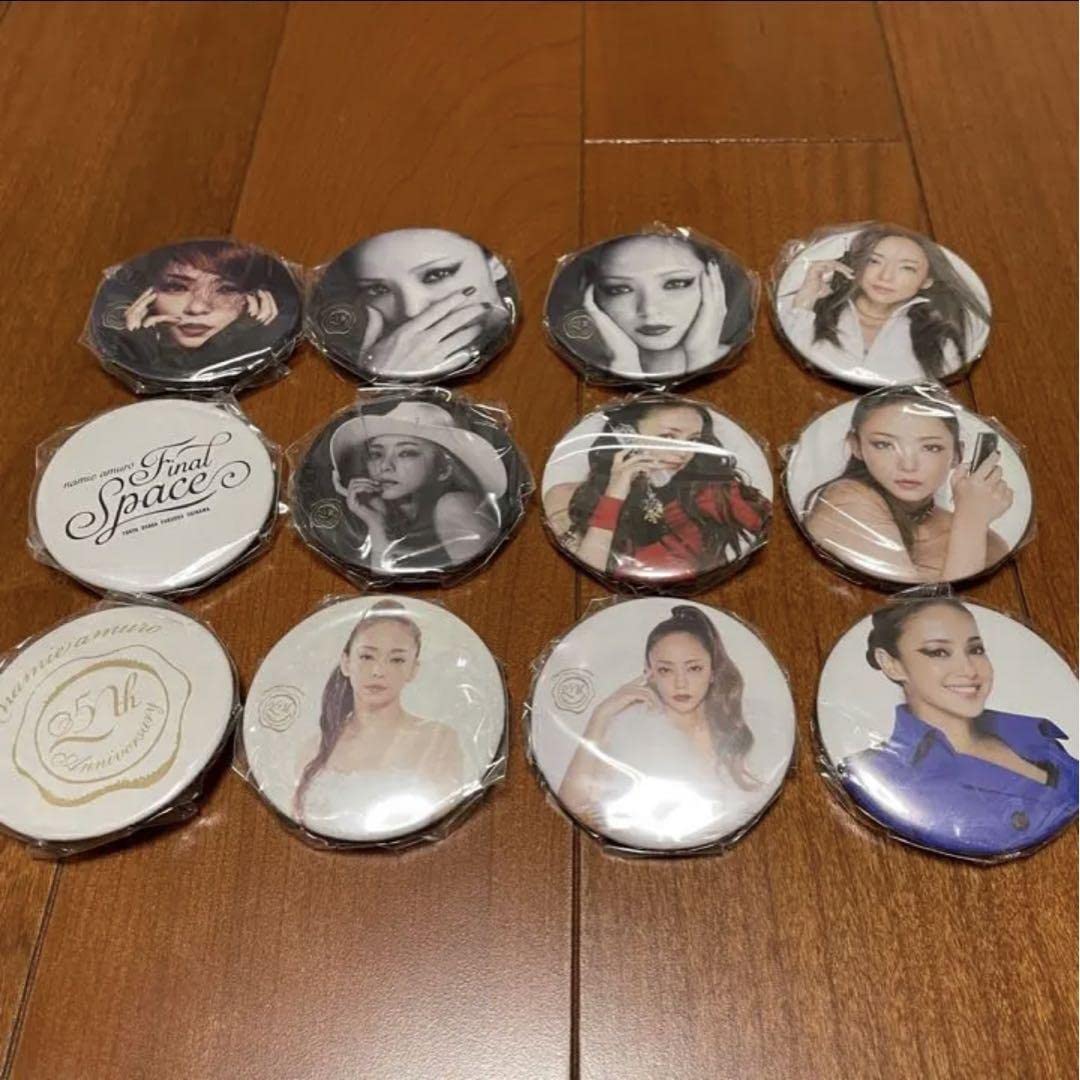 安室奈美恵 初回特典 BIG缶バッジ１２個セット 安室奈美恵 初回特典 BIG缶バッジ12個セット
