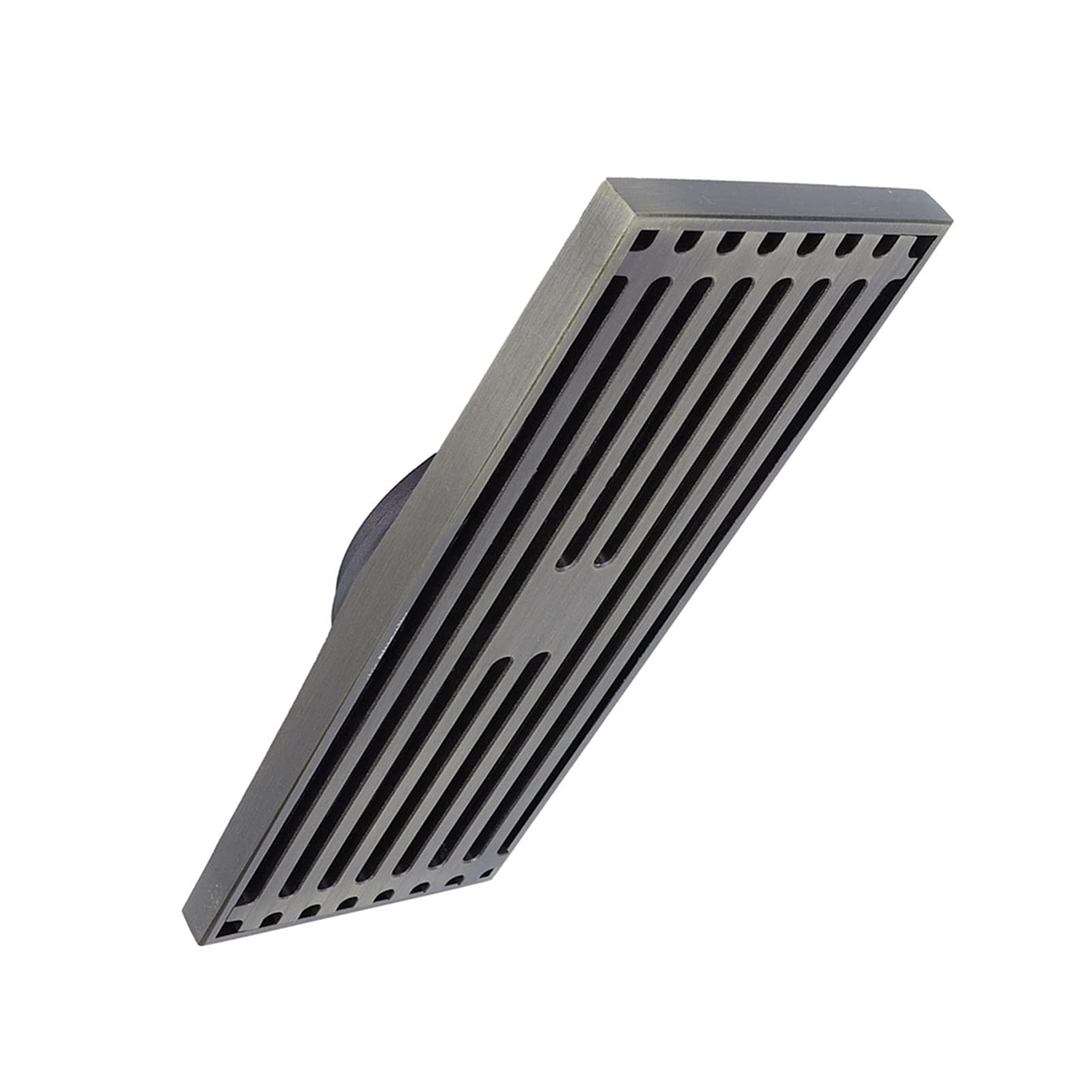 Juego de Drenaje de Piso Rectangular Moderno con Cesta de Filtro Dorado, Larga Vida útil, Adecuado para Varios Patrones de Azulejos, 1 ud.