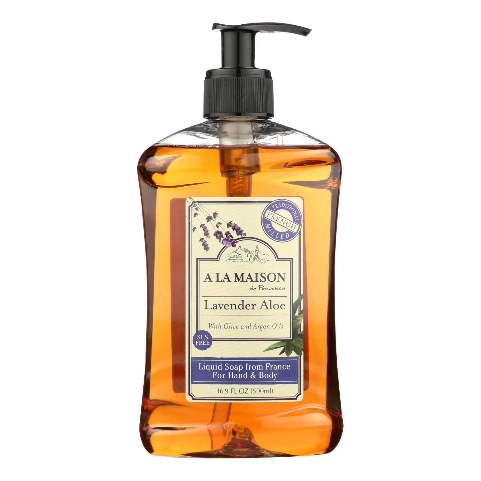 French Liquid Soap Lavender Aloe 16.90 Ounces