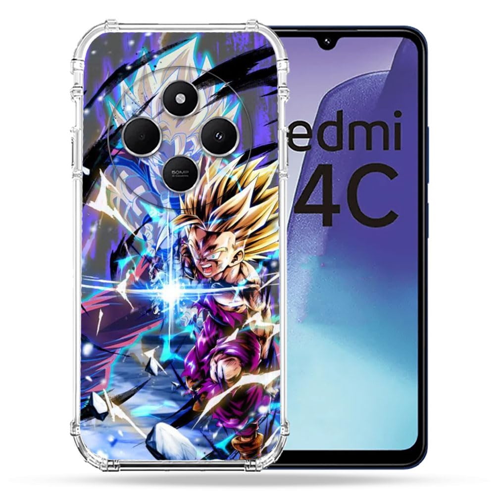 Coque Renforcée Pour Xiaomi Redmi 14C 4G Manga Dragon Ball Sangoku Portrait