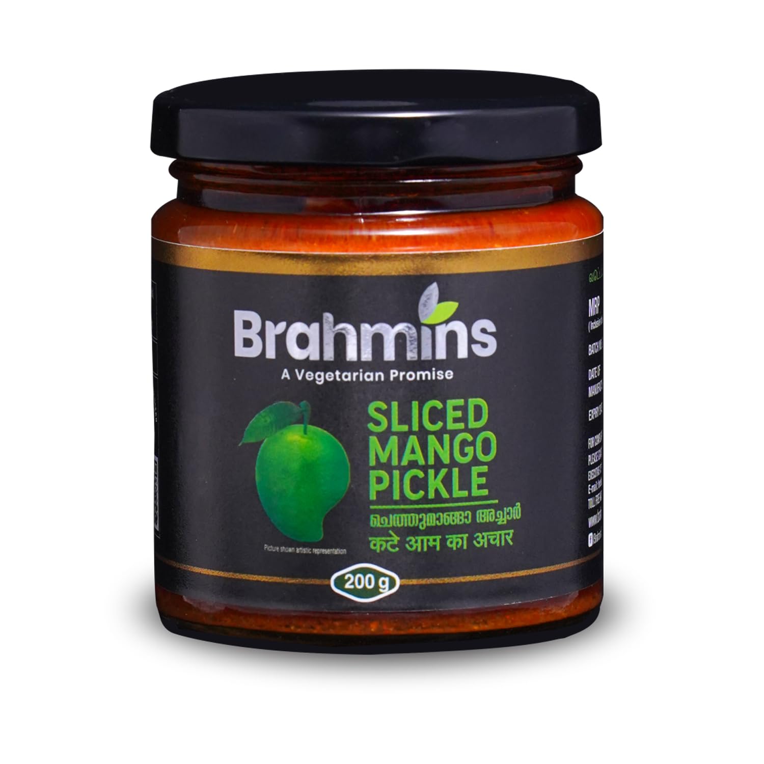 Brahmins Sliced Mango Pickle – A Vegetarian Promise| Hand Sliced for  Perfection| Ready to Eat Pickle| 100% Vegetarian| 200g : Amazon.in: Grocery  & Gourmet Foods