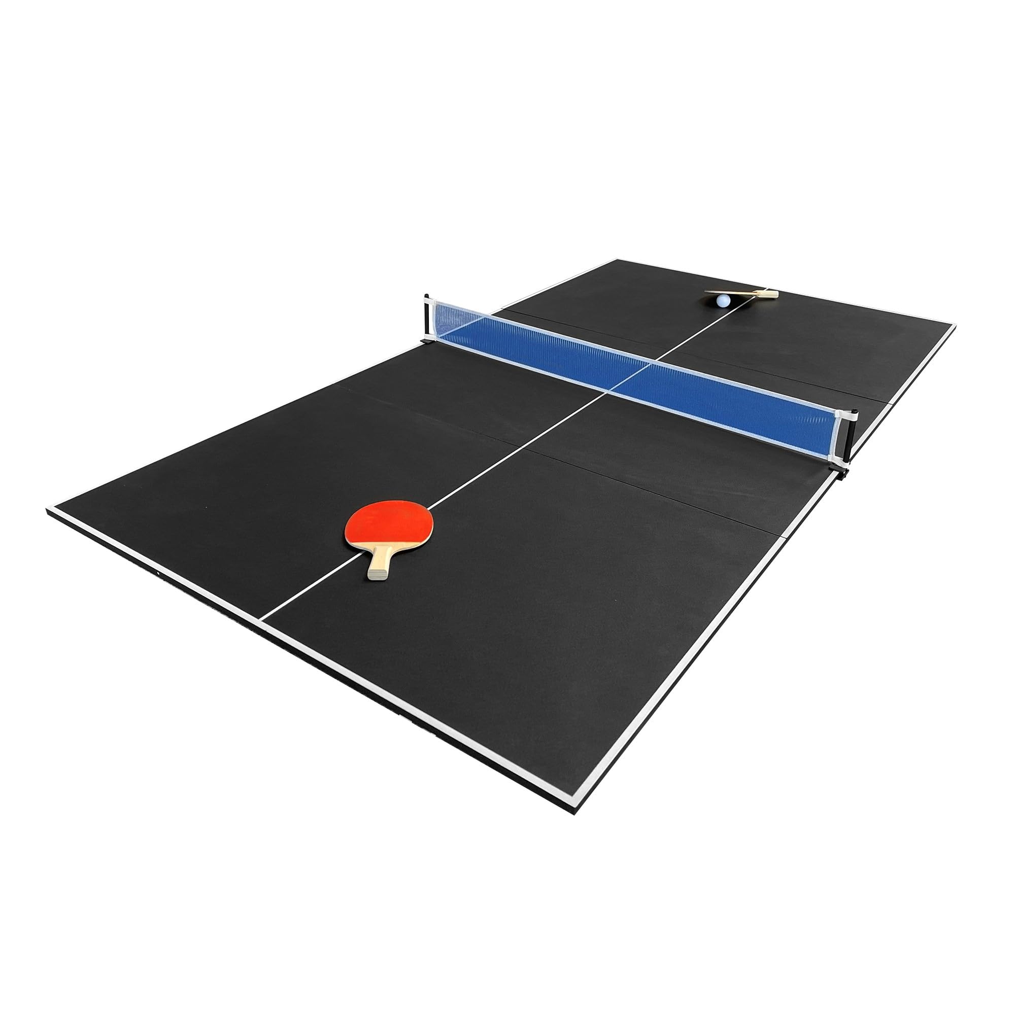 SOKKER Plateau de Ping-Pong Pliable en 3 Panneaux, 208 x 112 cm, avec Filet, Raquettes et Balles