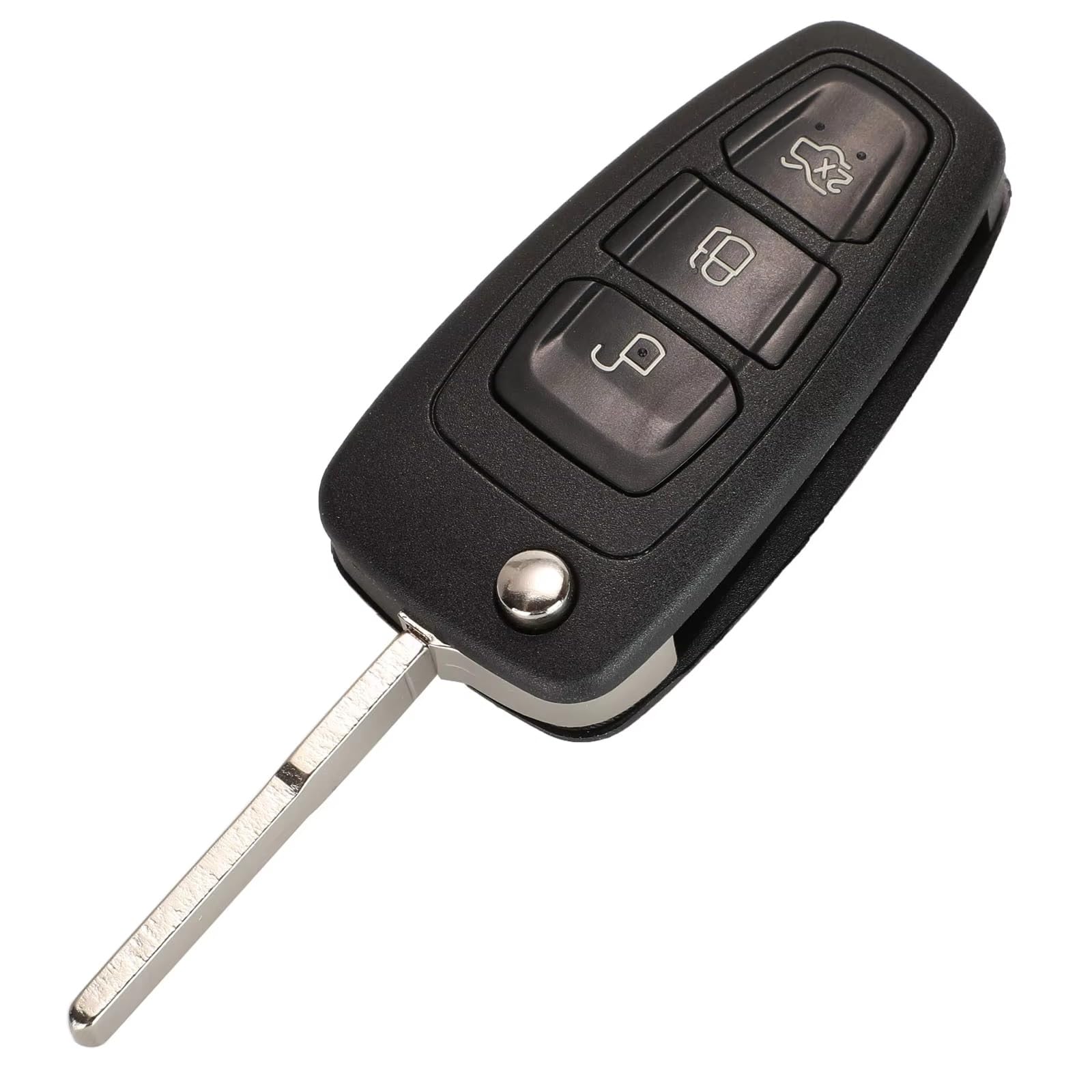 Compatible Con Ford Para Fiesta 2011 2012 2013 2014 2015 2016 2017 1 Uds 3 Botones Carcasa De Llave A Distancia Coche Funda Repuesto(3 Buttons FO38)