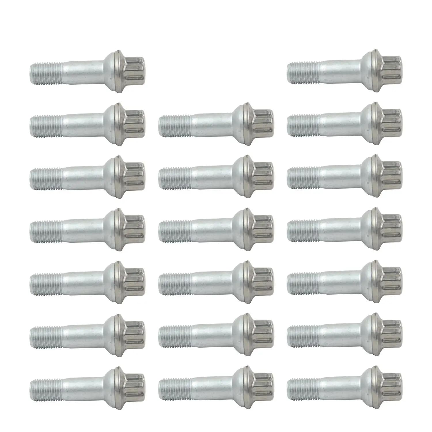 20 x bulloni per ruota in acciaio inox di ricambio per GL GLA GLC GLE GLS GLK G S ML Classe R X290 N293 H243 W447 V297 X243 V295 accessorio auto # 0009905407 0009902207