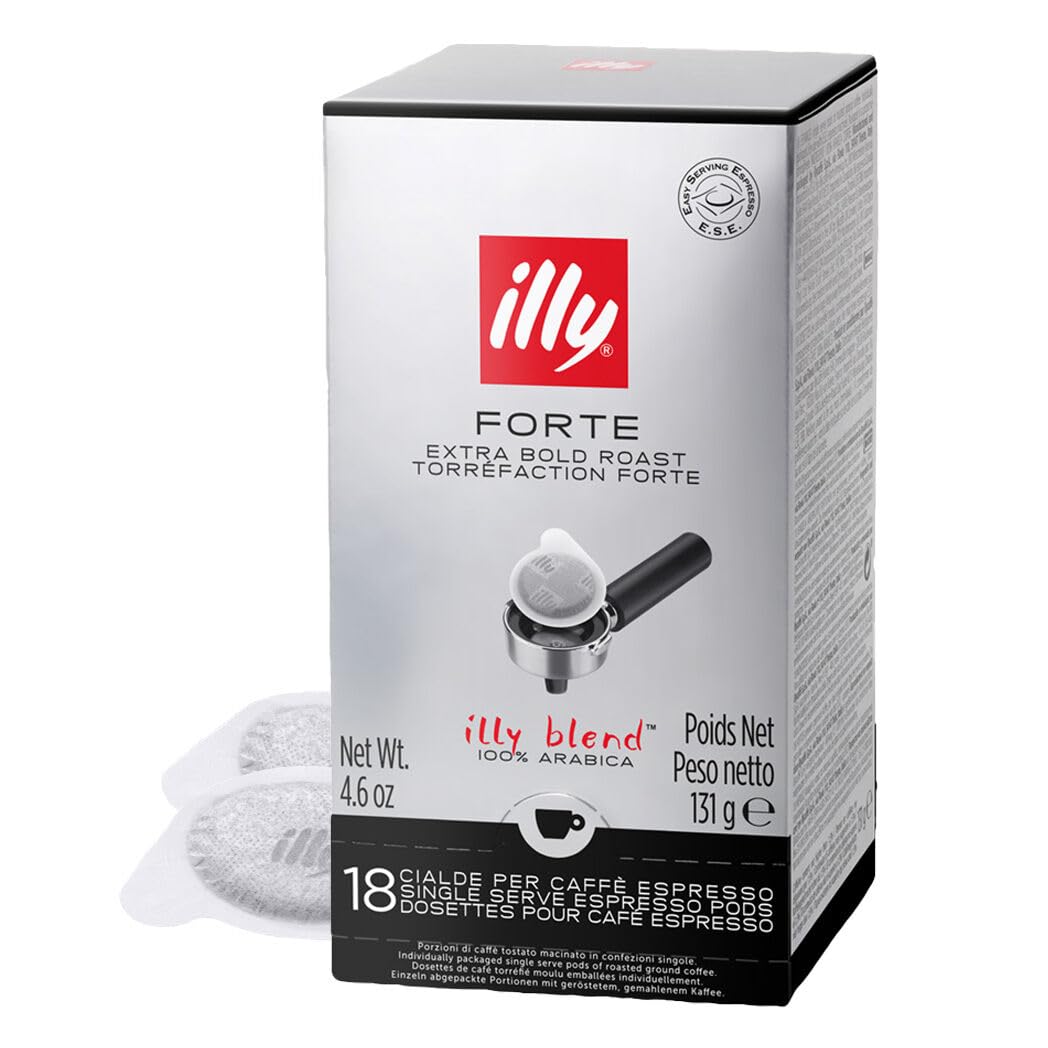 ILLY Auswahl von 72 Kaffeepads | Verkostung von 4 Boxen mit 18 ESE-Pads, Einzeldosis, Intensive und klassische Röstung
