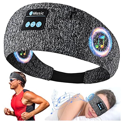 ZONSUSE 3-in-1 Cuffie per Dormire, Fascia Sportiva Bluetooth