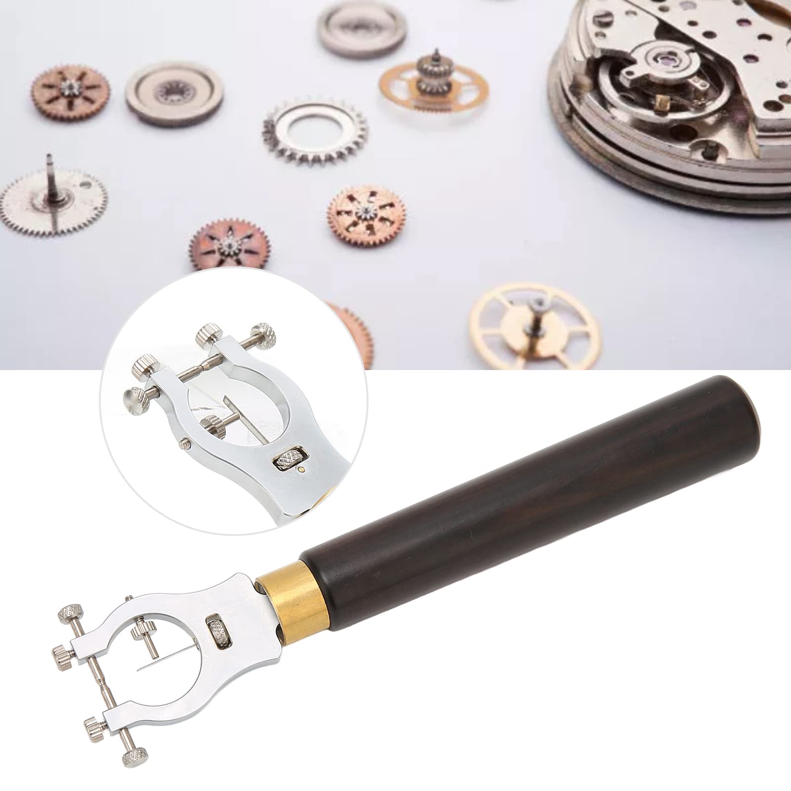 Truing Caliper Profesjonalne Narzędzie Zegarmistrzowskie do Korekcji Koła Balansowego 155x25mm Stal Stopowa do Naprawy Zegarków