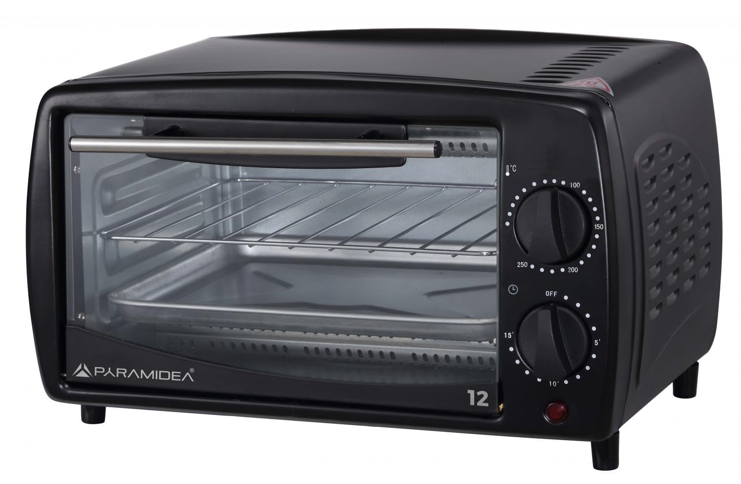 PYRAMIDEA Forno elettrico, 12 litri, 650 W, colore nero