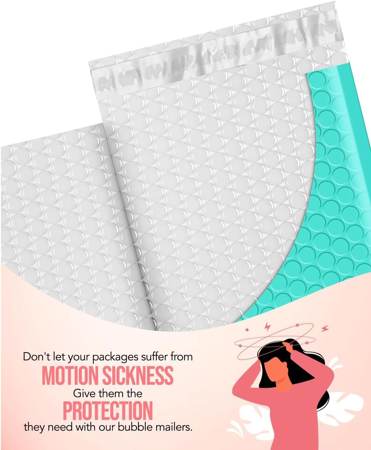 GSSUSA Teal Bubble Mailers 4X8" 200 Pack Usable Size 4x7" Padded Envelopes Small Shipping Mailer Strong Adhesion Bubble Envelope,Self-Seal Mailing Envelopes for Small Items, Business