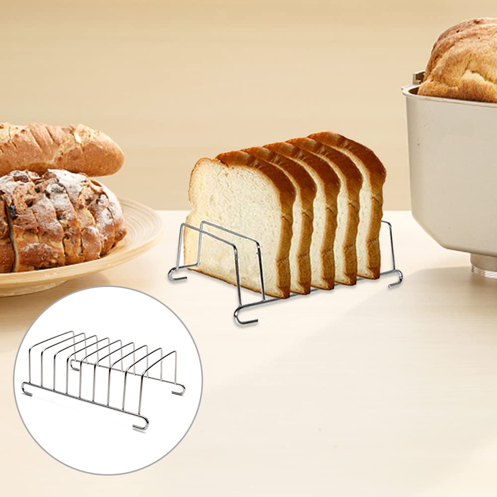 SUNERLORY Support à Toasts 8 Fentes En Acier Inoxydable – Idéal Pour Friteuse à Air Et Petit-Déjeuner Parfait !