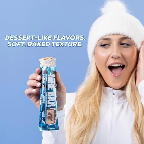 Miniatura 7 de REDCON1 MRE Protein Bar Cookies N' Cream - Contiene aceite MCT + 0.71 oz de proteína alimenticia entera - Fácilmente digerible, macro equilibrada