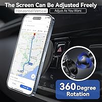 Vista 4 de Car Phone Holder for Toyota Corolla 2020-2023, Magnetic Air Vent Mount, Custom Fit for All Phones