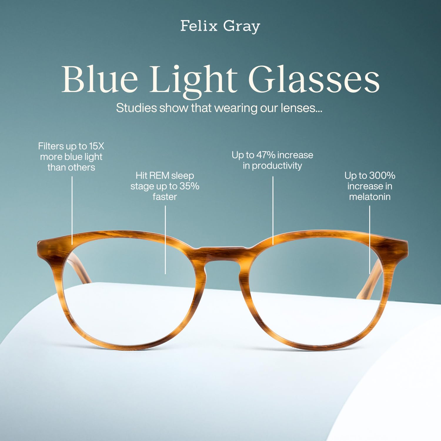 Roebling Blue Light Glasses Gaming & Computer | Clear CR-39 lenses with anti-reflective coating; narrow-to-medium 49-18-140 fit; hard case and cleaning cloth included product thumbnail 5
