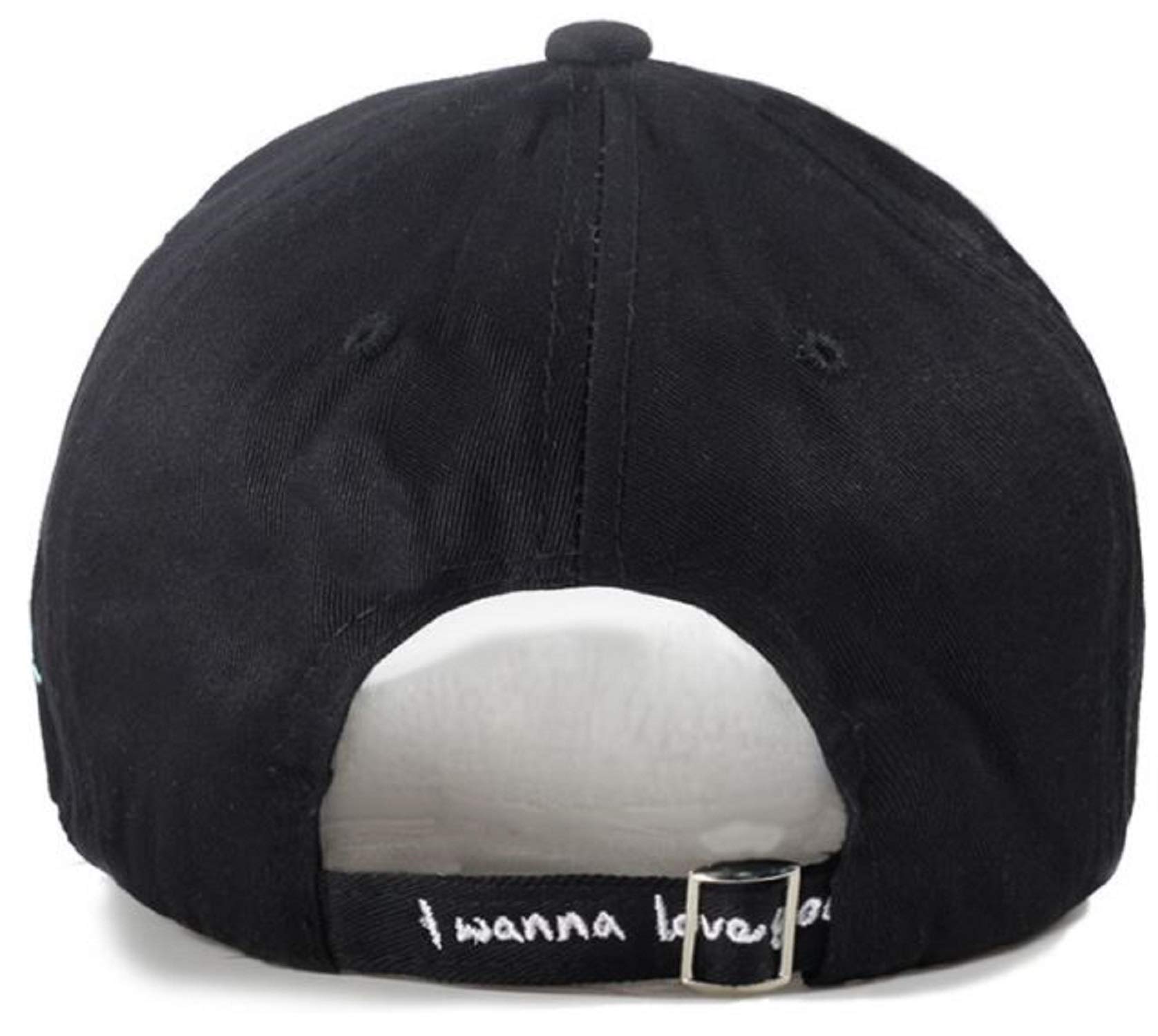 Zacharias Girl's Cotton I'm Busy Printed Baseball Cap ( Black , Free Size )