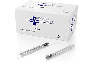 Sterile 1mL Luer-Lock Syringe (100 Pack)