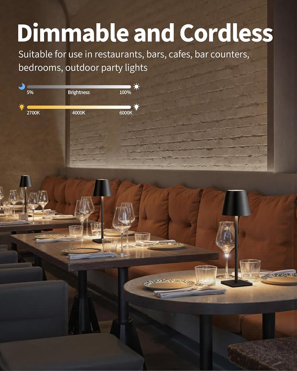 2 pezzi Lampada da Tavolo a Batteria a Forma di Fungo LED Dimmerabile Lampada da Tavolo per Interni Senza fili Ricaricabile Alimentata a Batteria Luce Notturna per Comodino Per Interni,Nero