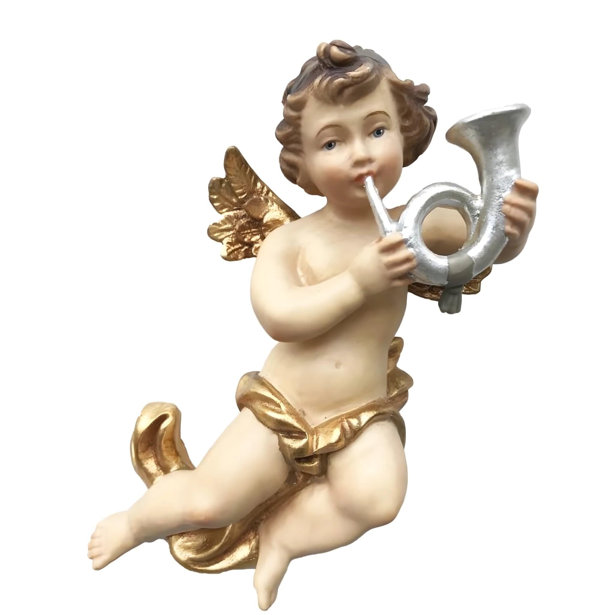 Angel Cherub with Horn, Flying Putti by Dolfi