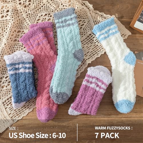 Womens Fuzzy Socks - Slipper Soft Fluffy Socks for Women, Winter Warm Plush Sleeping Sock2