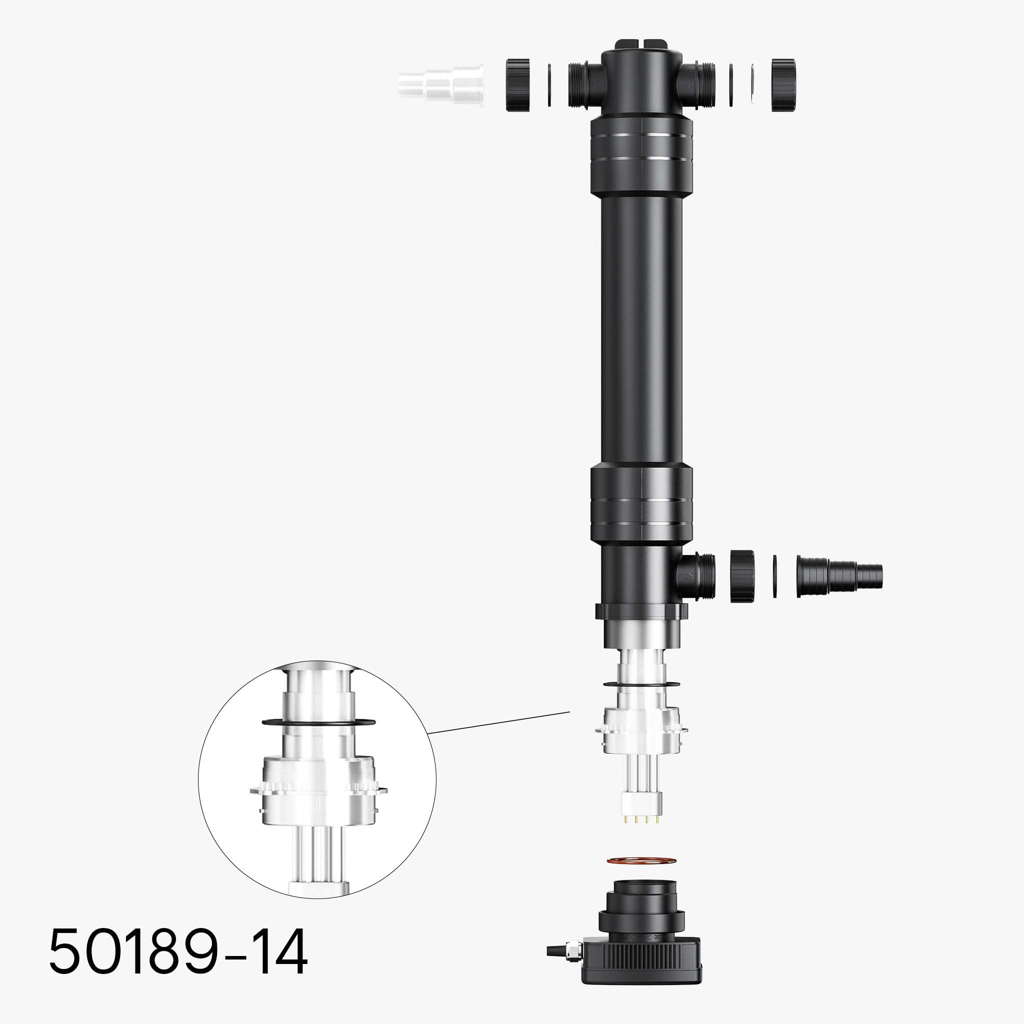 Część zamienna SunSun do odstojnika CUV-655 - tuleja ze szkła kwarcowego - do filtrów stawowych, lamp UV, akcesoriów do odstojników UVC