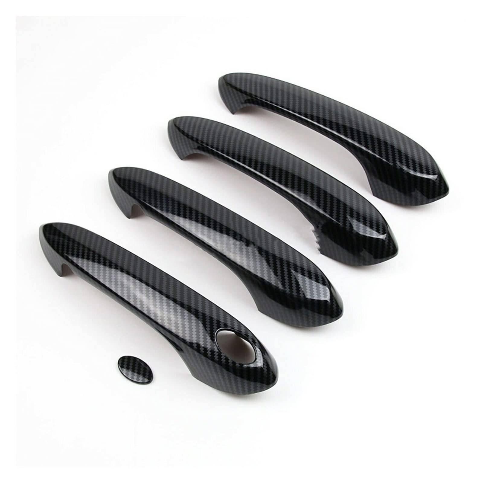 QWQTHGS Car Exterior Door Handle Cap for 3-Series 5-Series 6-Series 8-Series Sedan (G20) Wagon (G21) 2017-2021 Car Exterior Door Handle Cover Trim ABS Carbon Fiber