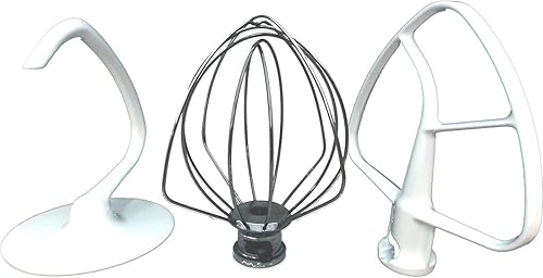 4.5 cuartos de galón, K45, paquete de 3 accesorios para batidora Whirlpool KitchenAid para 3K45, 4K45, 4KSM150, 4KSM90, 5K45, 7K45, 8KSM90, BEA30,