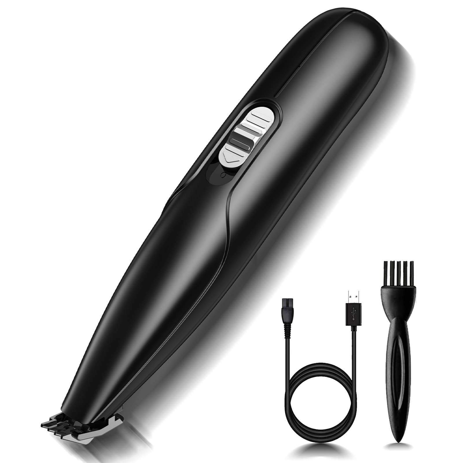 CLEEB OURG Dog Clippers Grooming Kit, Professional Electric Pet Clipper Low Noise Rechargeable Cordless Pet Hair Trimmer for Small Dogs and Cats Hair Around Face, Paws, Eyes, Ears, Rump