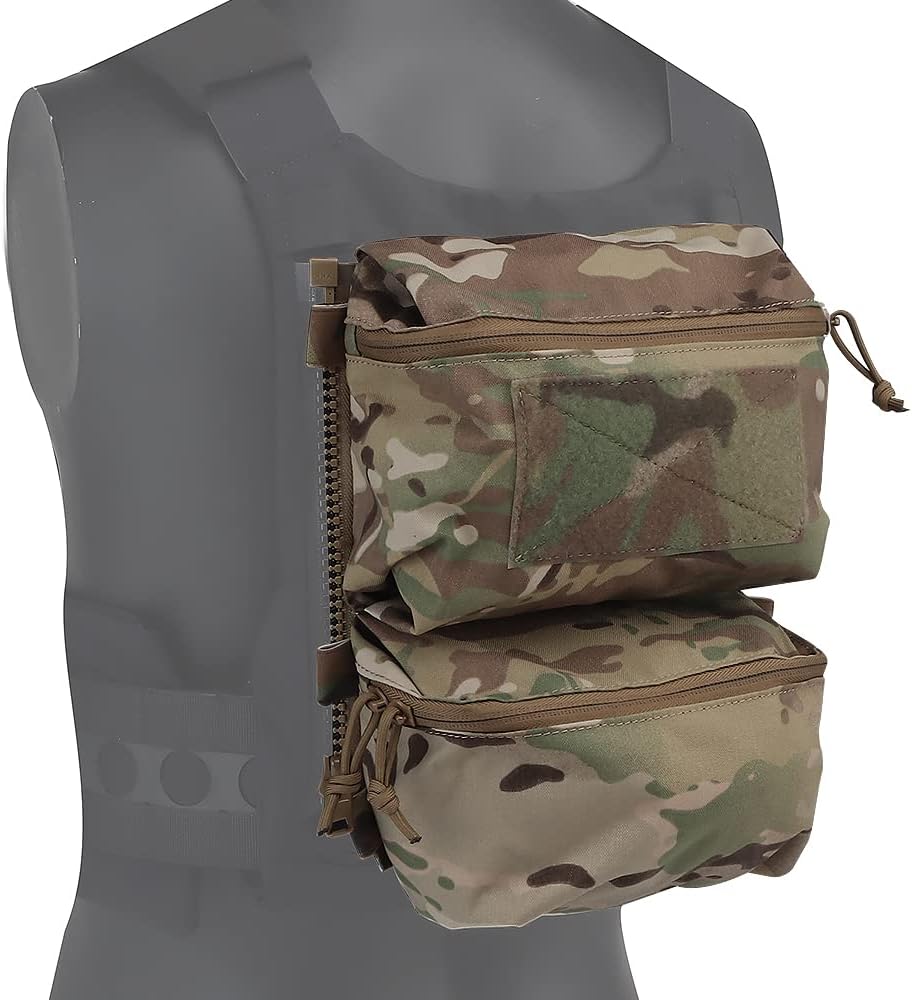 Tactical Adapt Back Panel Assault Backpack Double Pouch for MOLLE Hunting Tactical Airsoft Vest