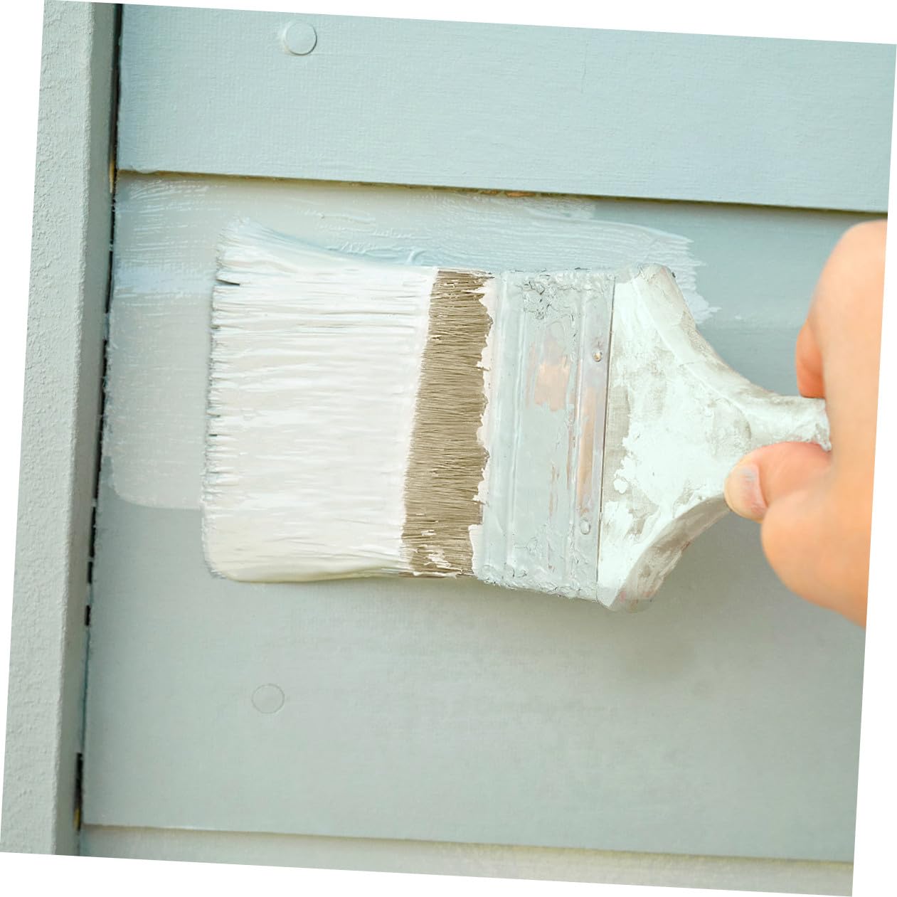 Lurrose Pinceau en Bois à Poils Beige Lot de 23 pour Peinture