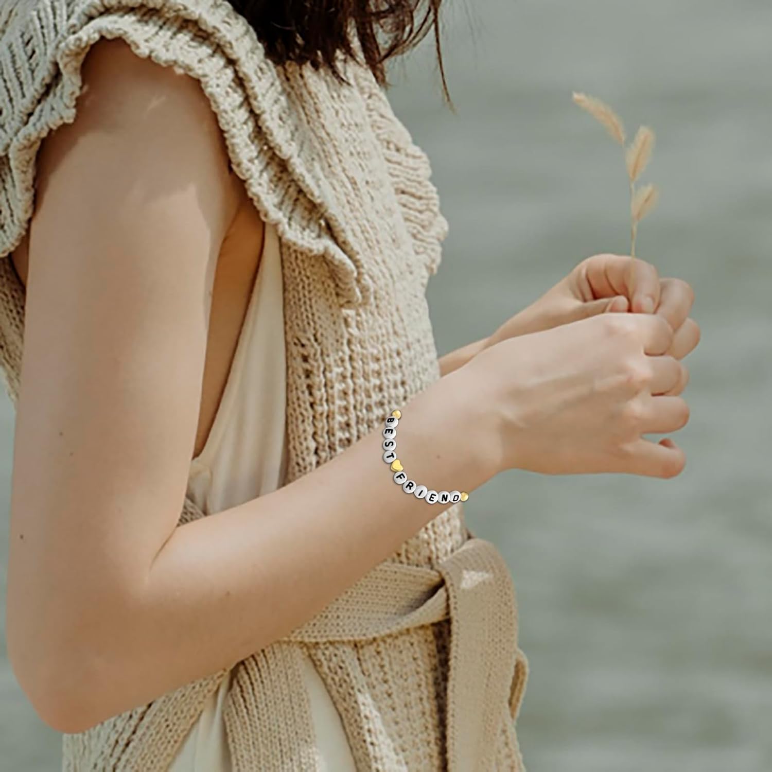 Bracelet for Women Friend Gifts for Women Jewelry for Her | Couples Gifts Valentine's Day Family Letter Bracelets - Image 6