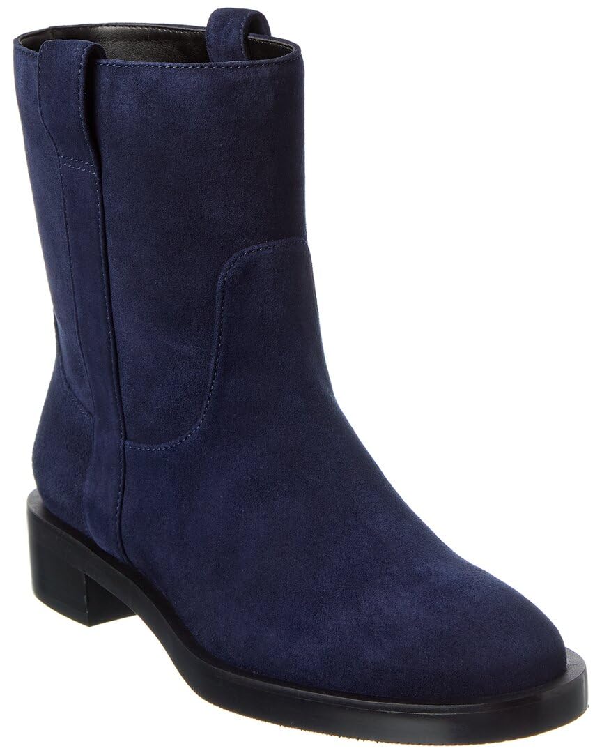 Stuart Weitzman Lenora Suede Bootie 7 Blue